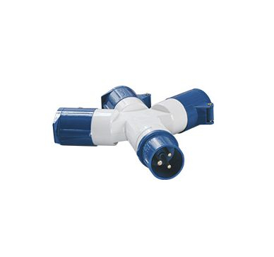 СР Адаптер трёхлучевой 1013, 2Р+PE, 16А, 250В, IP44  (ЭТ)