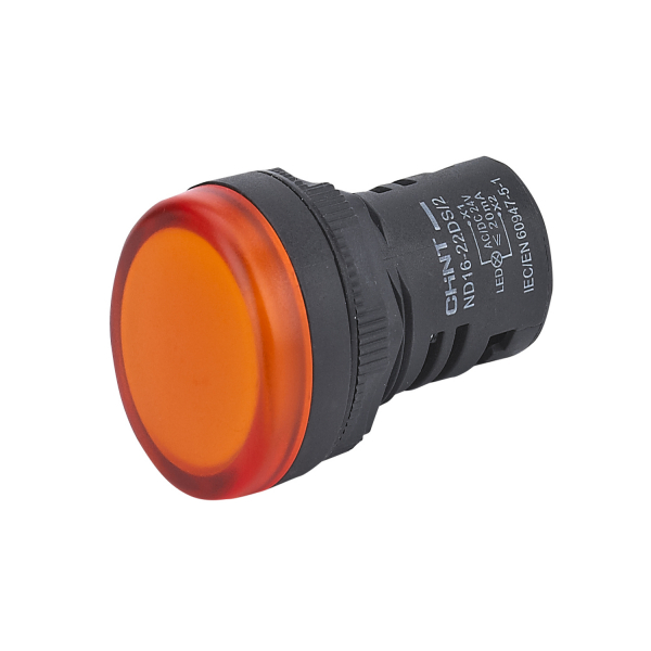 Индикатор помехозащищенный со встроенным конденсатором ND16-22D/4K2 оранжевый АС 230В (R) (кратно 10)