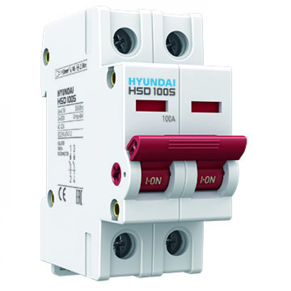 Выключатель нагрузки HSD100S 2PDSS0000C 00080 2 полюса 80А (STANDARD)