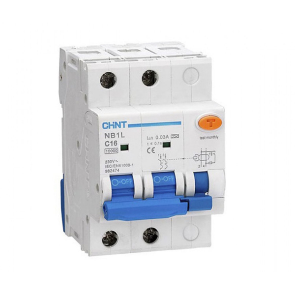 Диф. автомат NB1L 2P B25 30мА тип AC 10кА (54mm) (R) (кратно 4)