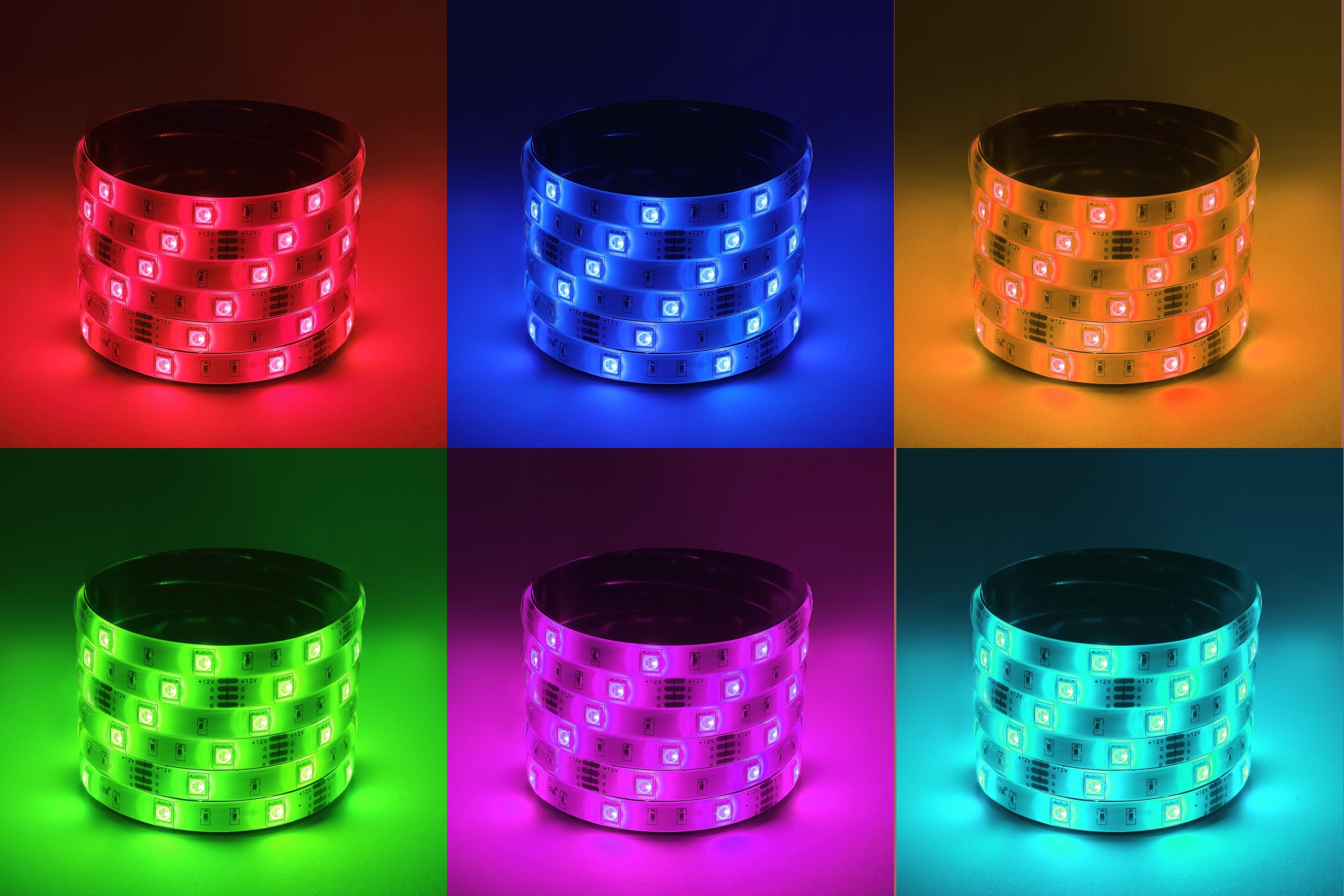 ЭРА Лента светодиодная LS5050-7,2-30-12-RGB-IP65-2year-5m (70/2100)