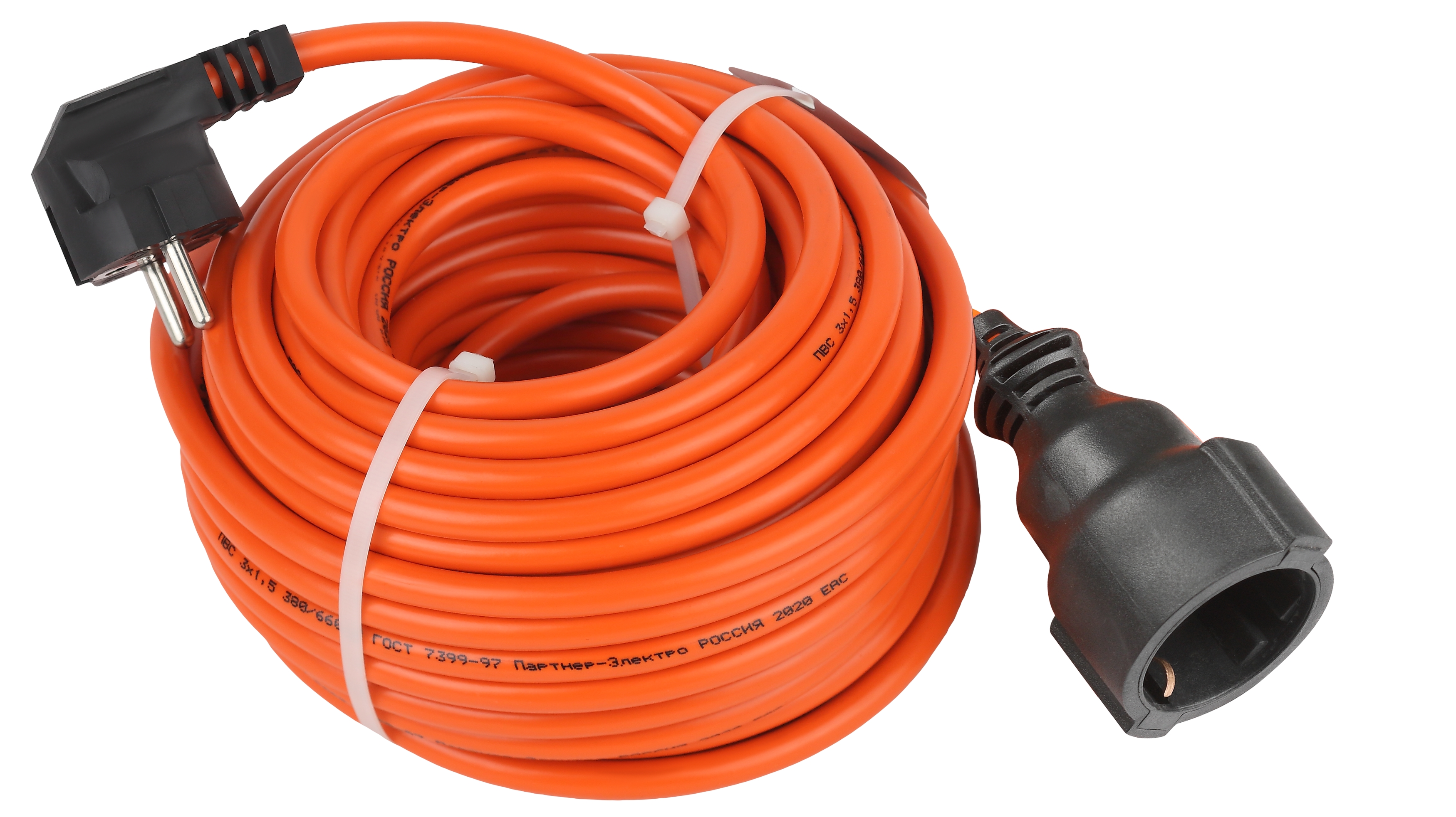Удлинитель силовой ЭРА UPx-1e-3x1.5-20m в бухте c заземлением 1 розетка 20м ПВС 3х1.5мм2