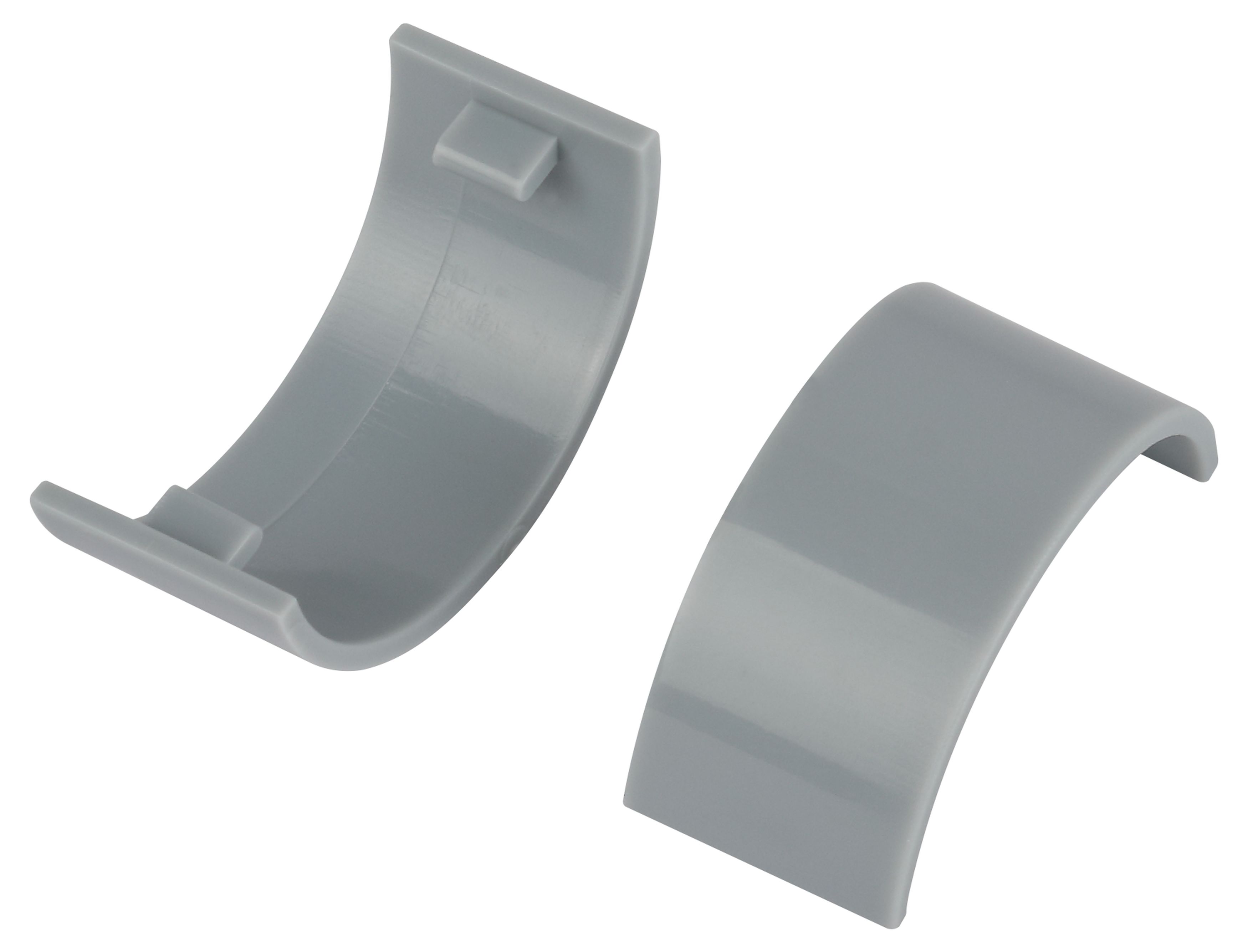 Соединитель ЭРА C-KK-20-12-F на стык для полукруглого кабель-канала серый 20х12мм 2шт/комплект