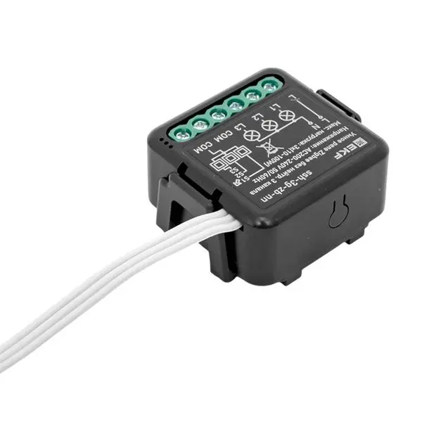 Умное реле в подрозетник 3-канальное без нейтрали Zigbee EKF Connect Select