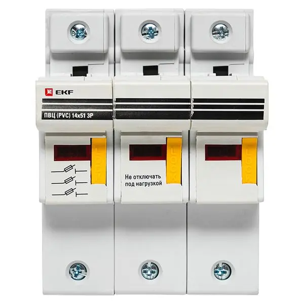 Предохранитель-разъединитель для ПВЦ 14x51 3P (с индикацией) EKF