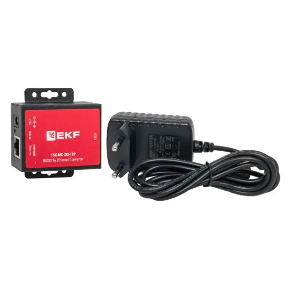 1-портовый преобразователь RS-232 в Ethernet, EKF, MC-232-TCP TSX EKF 1-портовый преобразователь RS-232 в Ethernet, EKF, MC-232-TCP TSX EKF