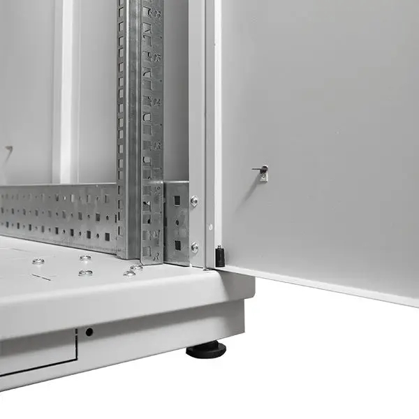 Шкаф напольный 19" TERACOM PRO 33U 600х600 мм двери стеклянная с замком-ручкой и металлическая чёрный