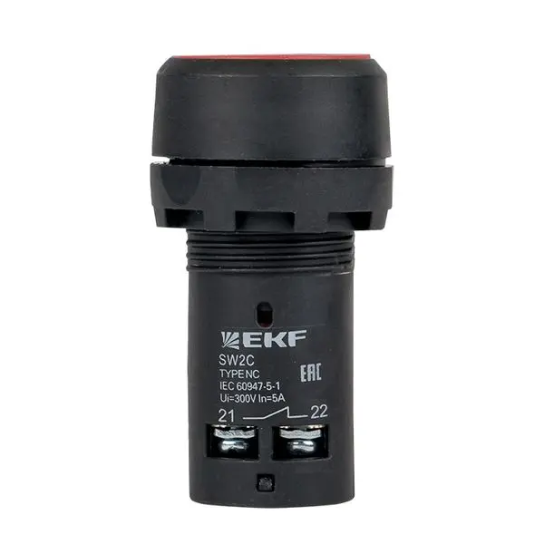 Кнопка SW2C-11 возвратная красная NO+NC EKF PROxima