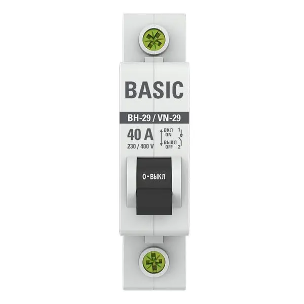 Выключатель нагрузки 1P 40А ВН-29 Basic Выключатель нагрузки 1P 40А ВН-29 Basic