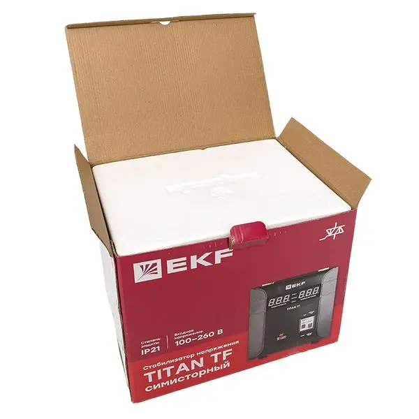 Стабилизатор напряжения электронный напольного исполнения TITAN -TF-5000 EKF