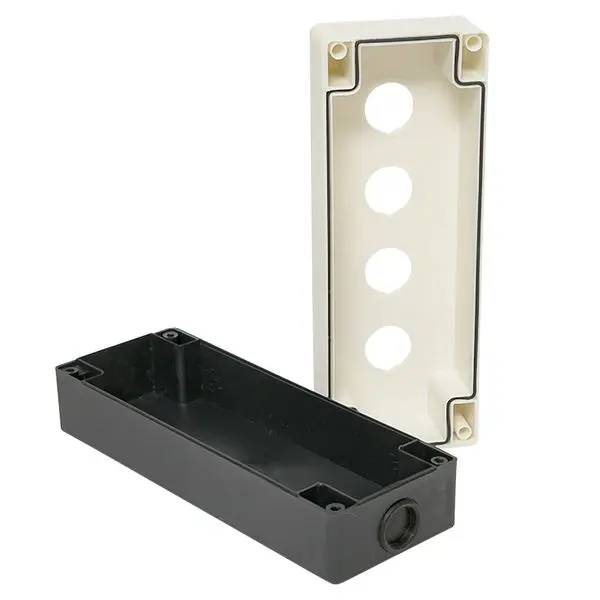 Корпус КП104 пластиковый 4 кнопки белый EKF PROxima Корпус КП104 пластиковый 4 кнопки белый EKF PROxima