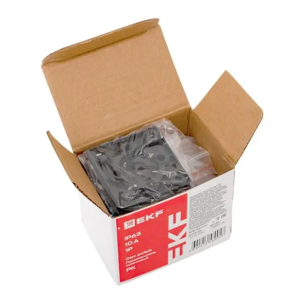 Переключатель кулачковый ПК-1-52 10А 2P «1-2» IP65 EKF