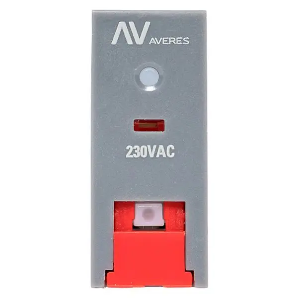 Реле промежуточное с кнопкой и мех. индикацией RPAt 22/2 8A 230В AC EKF AVERES