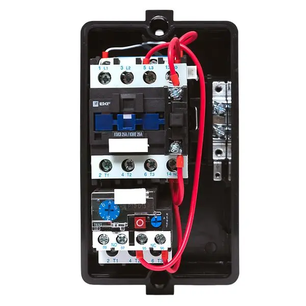 Пускатель в корпусе IP65 КМЭ 25А 230В с РТЭ Ir-17-25А и индик. EKF PROxima