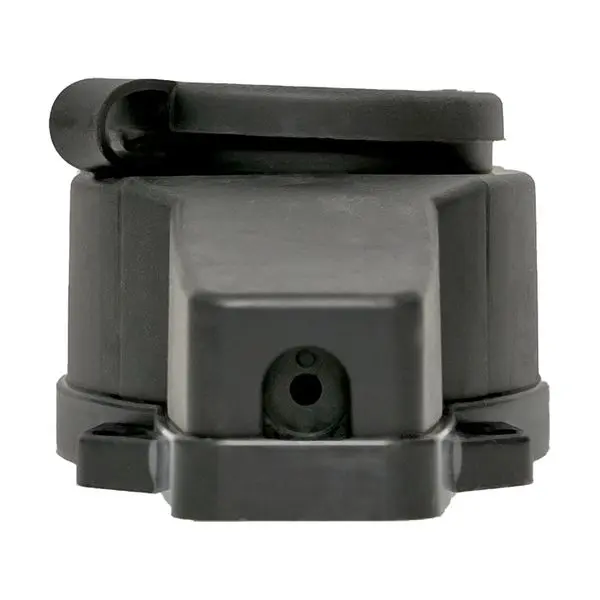 Роз. (колодка) двухмест. с защит. крышками каучуковая 230В 2P+PE 16A IP44 EKF Марс