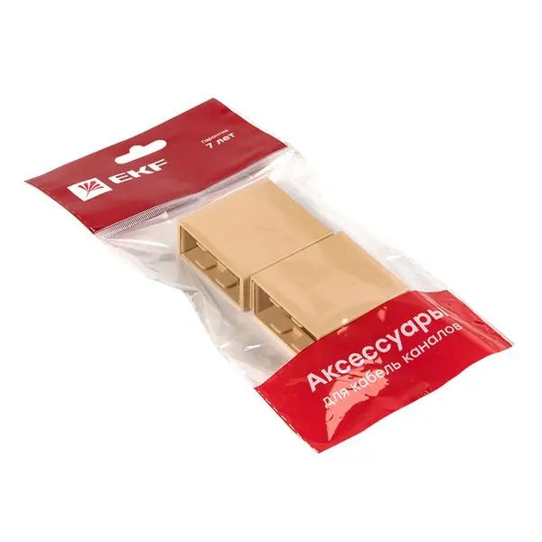 Соединитель (40х16) (4 шт) светлое дерево EKF-Plast