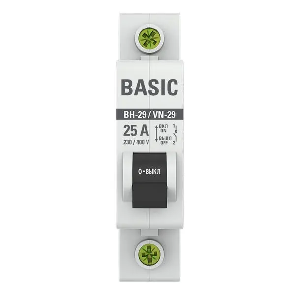 Выключатель нагрузки 1P 25А ВН-29 Basic Выключатель нагрузки 1P 25А ВН-29 Basic