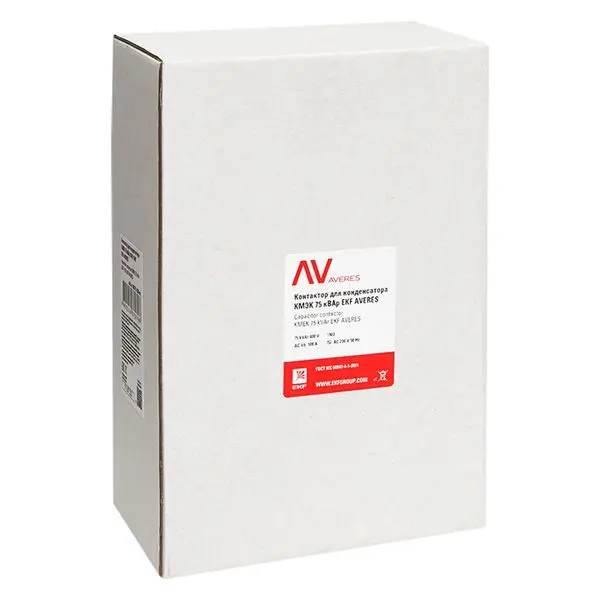Контактор для конденсатора КМЭК 75 кВАр 230В 1NО EKF AVERES Контактор для конденсатора КМЭК 75 кВАр 230В 1NО EKF AVERES