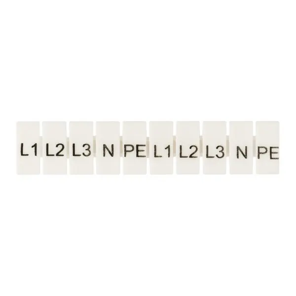 Маркеры для UT/ST/Push-in 6 с символами "L1, L2, L3, N, PE" (100 шт.) EKF Маркеры для UT/ST/Push-in 6 с символами "L1, L2, L3, N, PE" (100 шт.) EKF