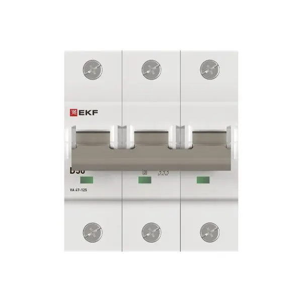 Автоматический выключатель ВА 47-125 3P 50А (D) 15кА PROXIMA EKF