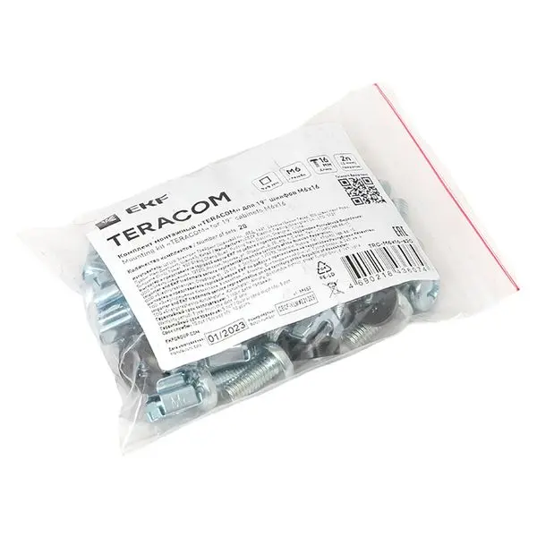 Комплект монтажный TERACOM для 19" шкафов М6х16 (20 компл.)