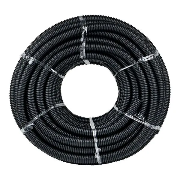 Труба гофр. ПНД с протяжкой d32 мм (25 м) черная EKF-Plast