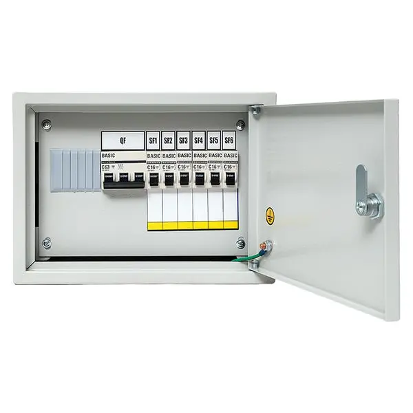 Щит осветительный ОЩВ с автоматическими выключателями 3P 1x63A 1P 6x16A