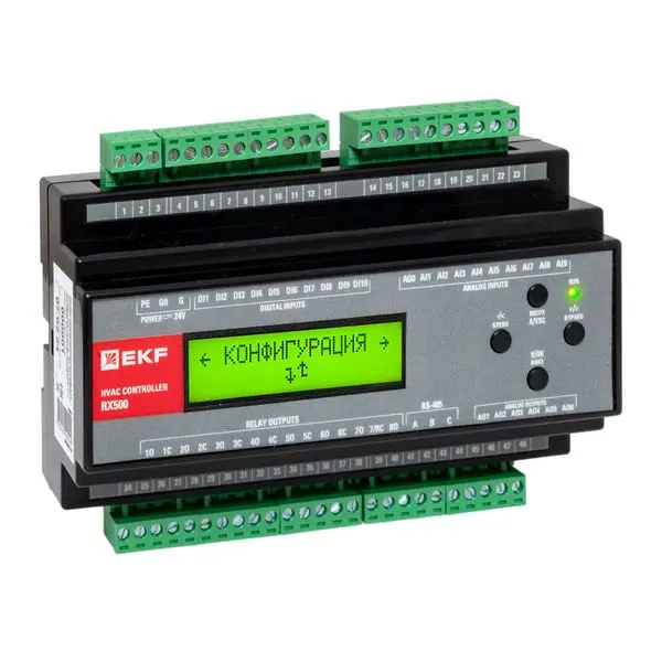 Конфигурируемый контроллер для систем отопления и ГВС EKF RX500-H Конфигурируемый контроллер для систем отопления и ГВС EKF RX500-H