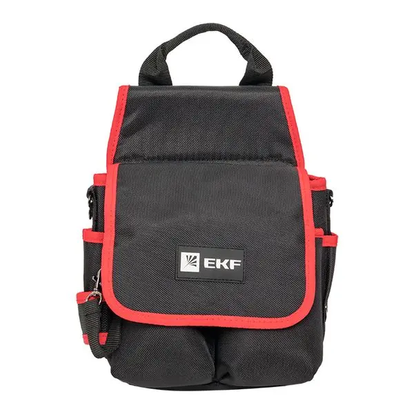 Сумка монтажника поясная с крышкой и ремнем С-14 EKF Professional Сумка монтажника поясная с крышкой и ремнем С-14 EKF Professional