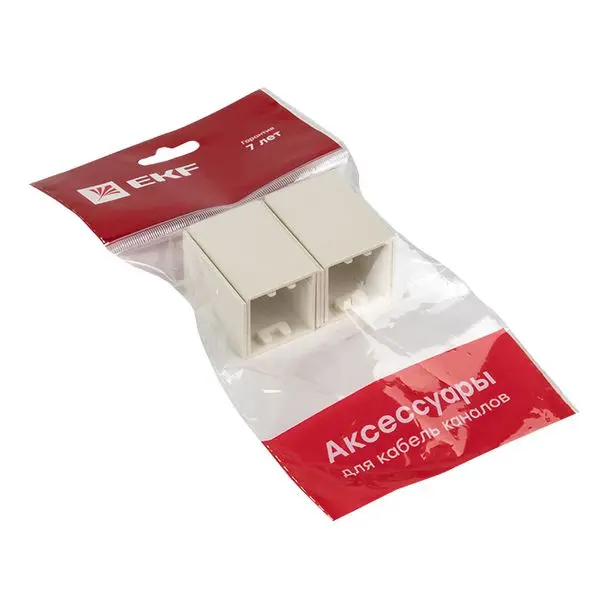 Соединитель (25х25) (4 шт) белый EKF-Plast Соединитель (25х25) (4 шт) белый EKF-Plast