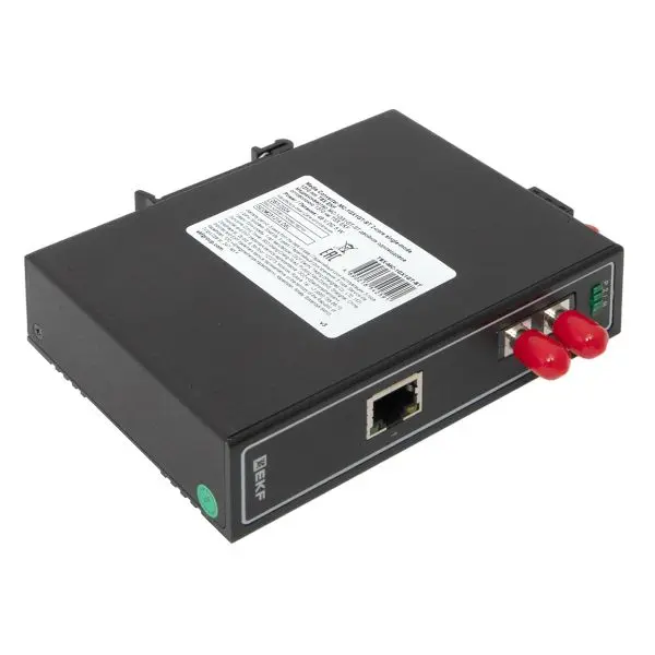 Медиаконвертер 10/100/1000Base-TX в 1000Base-X, разъем ST, двойное одномодовое оптоволокно, 1310нм TSX EKF