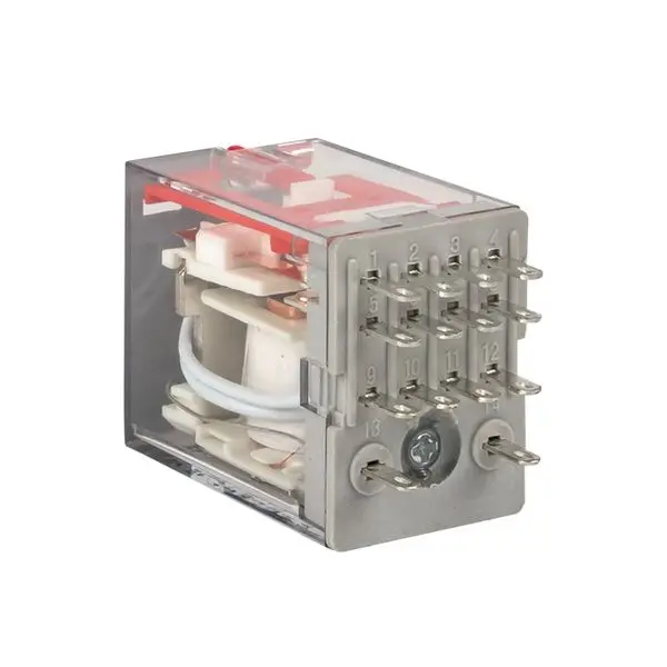 Реле промежуточное с кнопкой и мех. Индикацией RPAt 22/4 5A 230В AC EKF AVERES