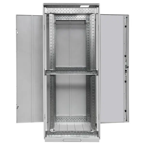 Шкаф напольный 19" TERACOM PRO 42U 600х800 мм двери стеклянная с замком-ручкой и металлическая чёрный Шкаф напольный 19" TERACOM PRO 42U 600х800 мм двери стеклянная с замком-ручкой и металлическая чёрный