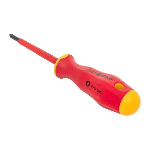 Отвертка Professional PH-FL1х80 мм VDE 1000В EKF Отвертка Professional PH-FL1х80 мм VDE 1000В EKF