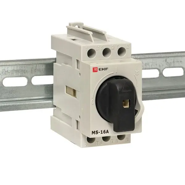 Рубильник модульный MS-16A 3P на DIN-рейку EKF Рубильник модульный MS-16A 3P на DIN-рейку EKF