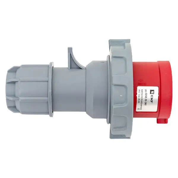 Вилка переносная 0242 3Р+РЕ 32А 380В IP67 EKF PROxima Вилка переносная 0242 3Р+РЕ 32А 380В IP67 EKF PROxima