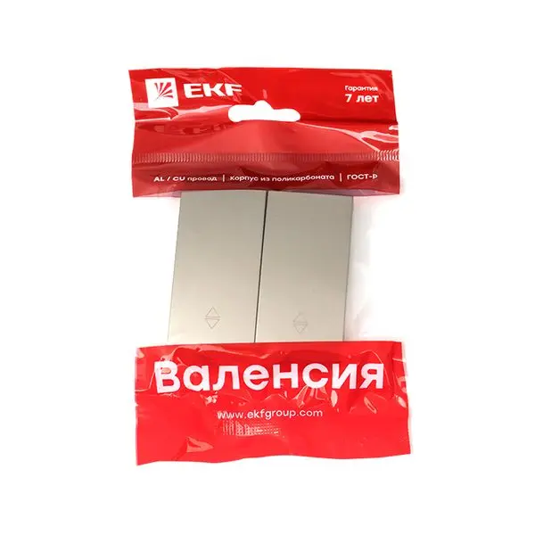 Валенсия лицевая панель выключателя 2-кл. проходного 10А кашемир EKF PROxima Валенсия лицевая панель выключателя 2-кл. проходного 10А кашемир EKF PROxima