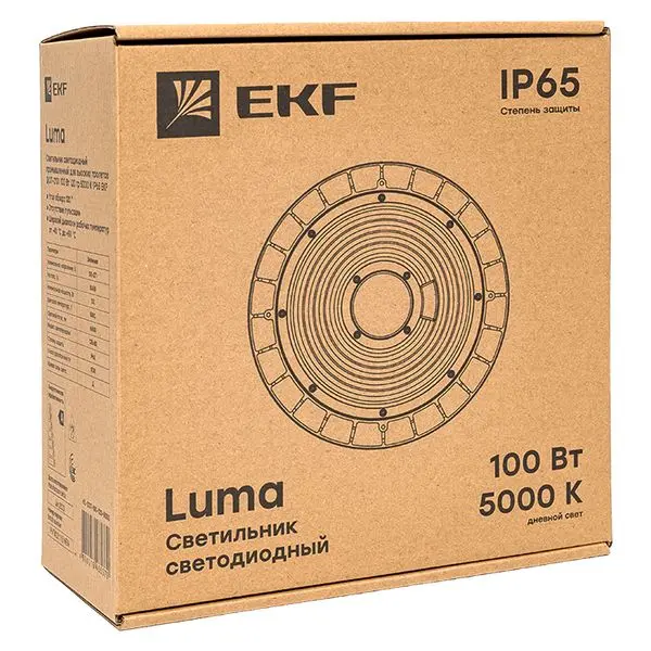 Светильник светодиодный промышленный для высоких пролетов ДСП-2101 100Вт 120 гр 5000К IP65 EKF