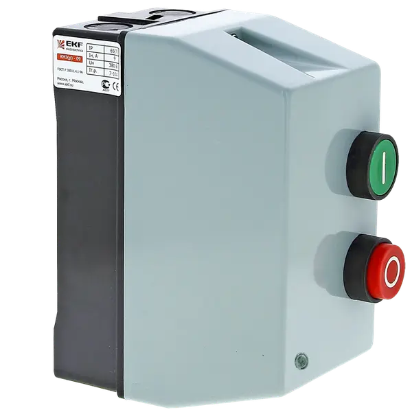 Пускатель в корпусе IP65 КМЭ 12А 400В с РТЭ Ir-9-13А и индик. EKF PROxima