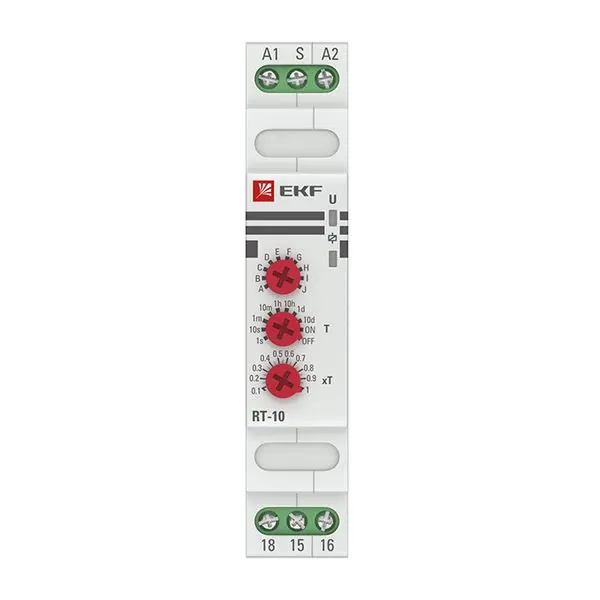 Реле времени (10 устанавл. функц.) RT-10 12-240В EKF PROxima Реле времени (10 устанавл. функц.) RT-10 12-240В EKF PROxima