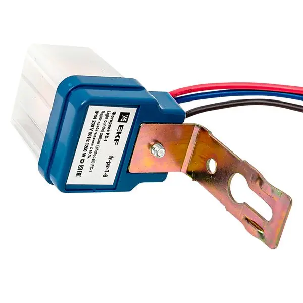 Фотореле PS-1 6А 1200Вт IP44 EKF PROxima Фотореле PS-1 6А 1200Вт IP44 EKF PROxima