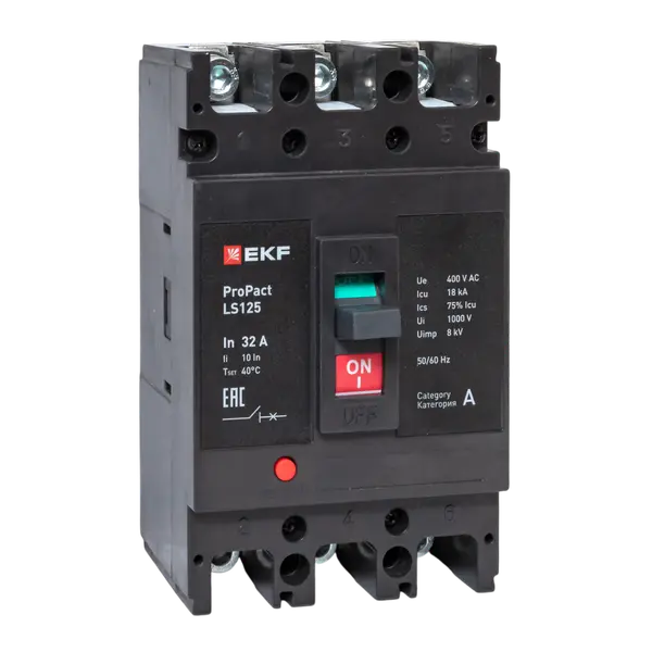Автоматический выключатель LS125 18кА 3P 32А ProPact EKF