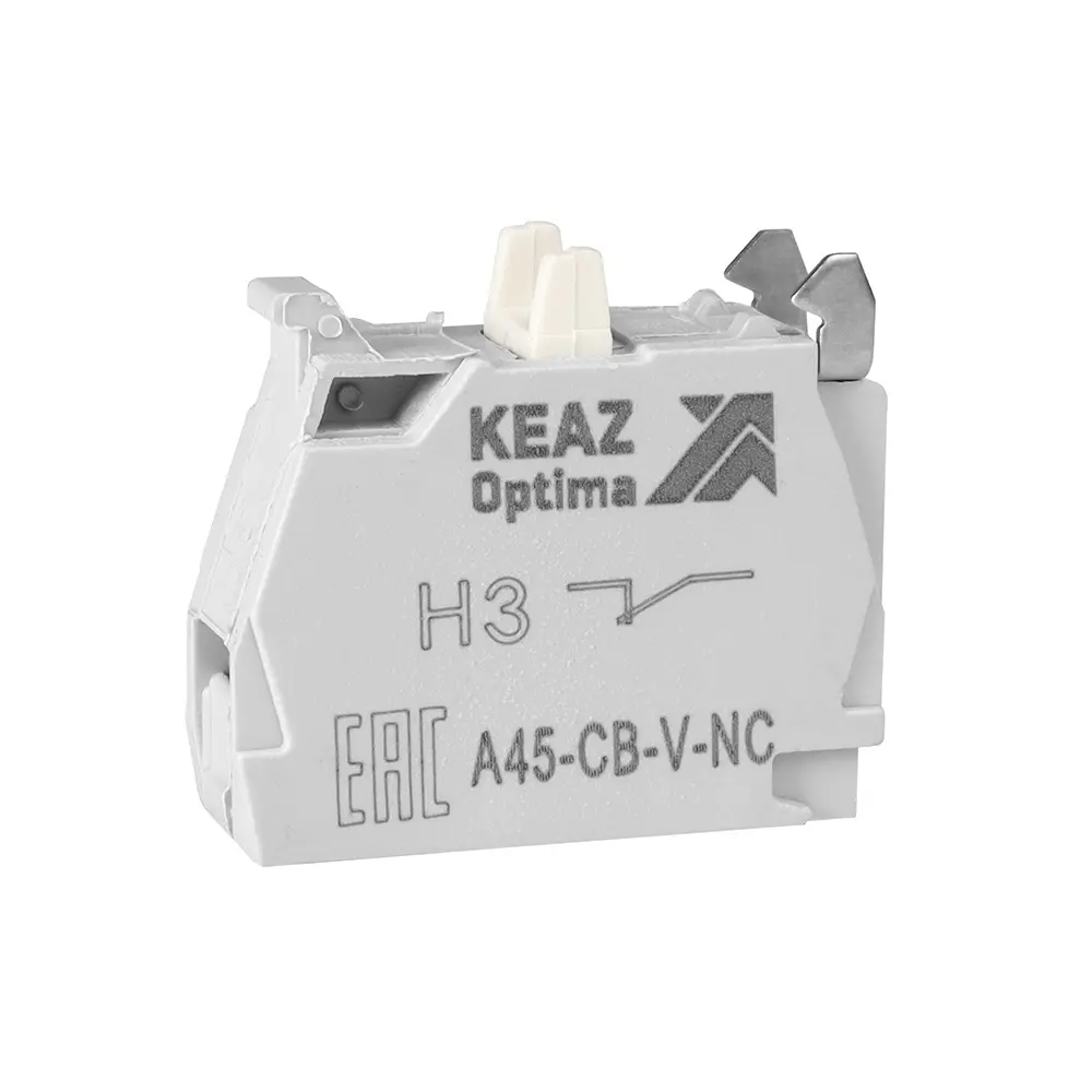 A45-CB-V-NC Контактный блок 1НЗ винтовой зажим ZBE102