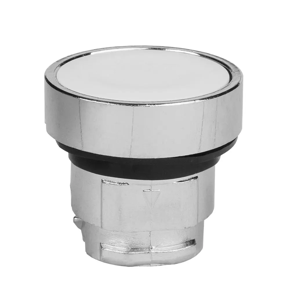 A4-P-1 Головка кнопки белая металл ZB4BA1