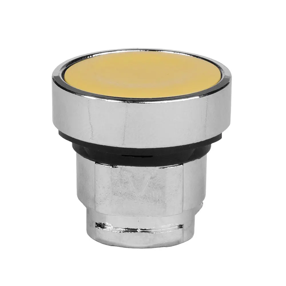A4-P-5 Головка кнопки желтая металл ZB4BA5