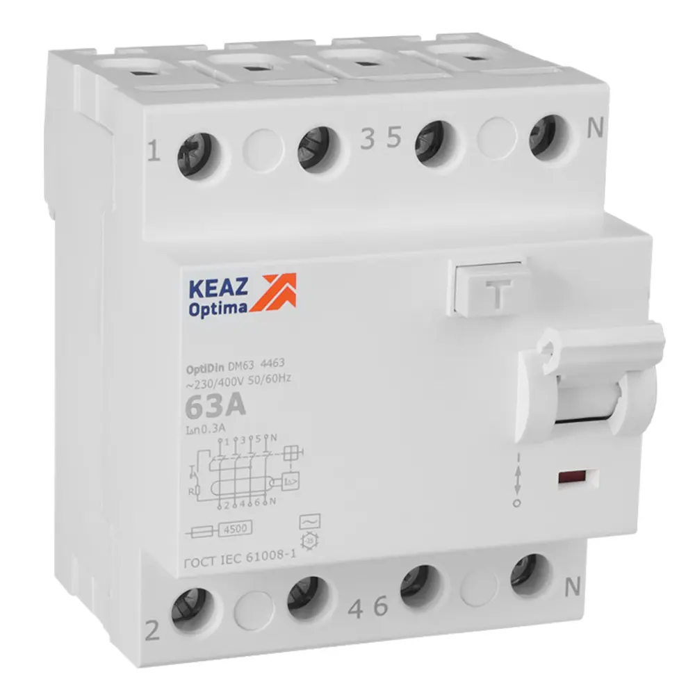 OptiDin DM63-4463-AC-4,5-УХЛ4 (4P, 63, 300mA) 