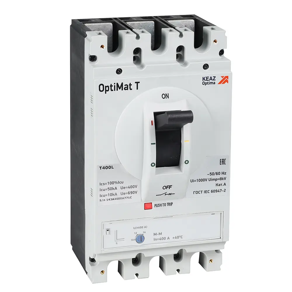 OptiMat T630M-RCA TM 630A 4P