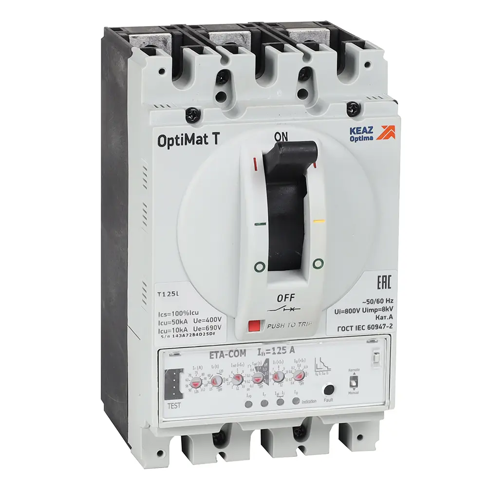 OptiMat T125M ETA-M 63A 3P