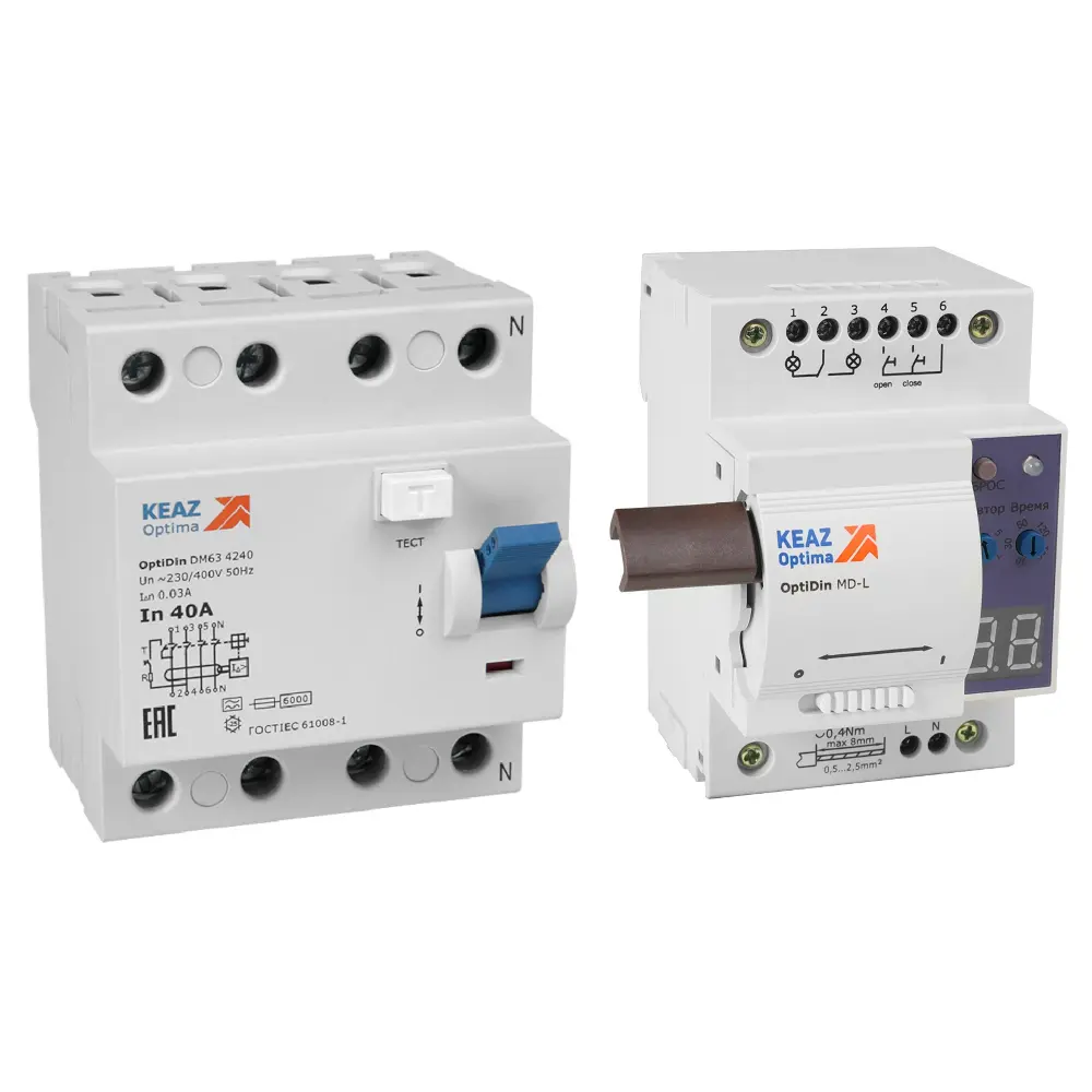OptiDin MD-L + OptiDin DM63-4463-AС-УХЛ4 (4P, 63, 300mA)