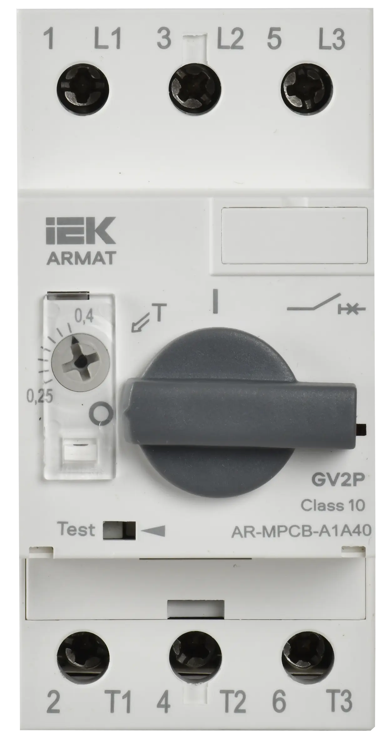 ARMAT Автоматический выключатель защиты двигателя A1 GV2P 0,24-0,4А IEK ARMAT Автоматический выключатель защиты двигателя A1 GV2P 0,24-0,4А IEK